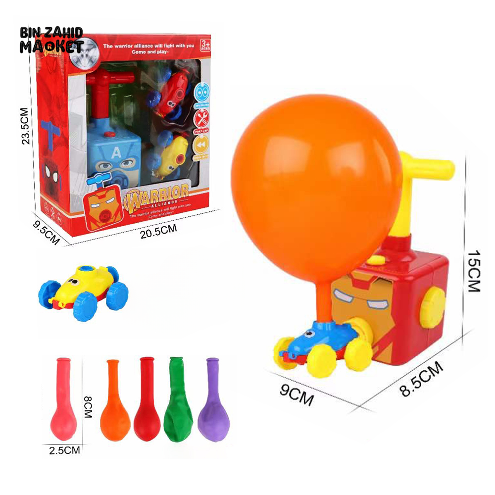 SUPER CHARACTERS AIR PRRESSURE BALLOON CAR TOY