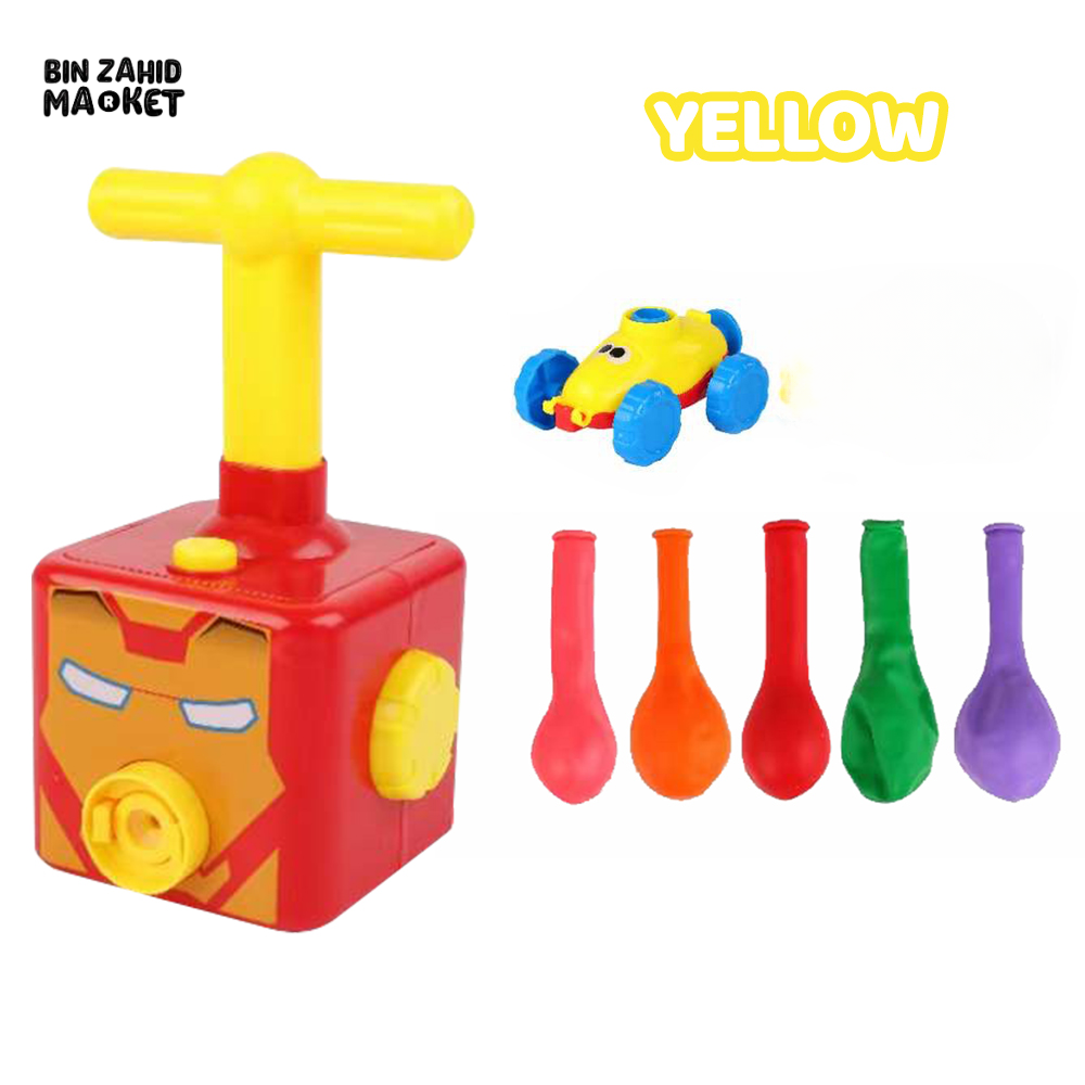SUPER CHARACTERS AIR PRRESSURE BALLOON CAR TOY Ironman