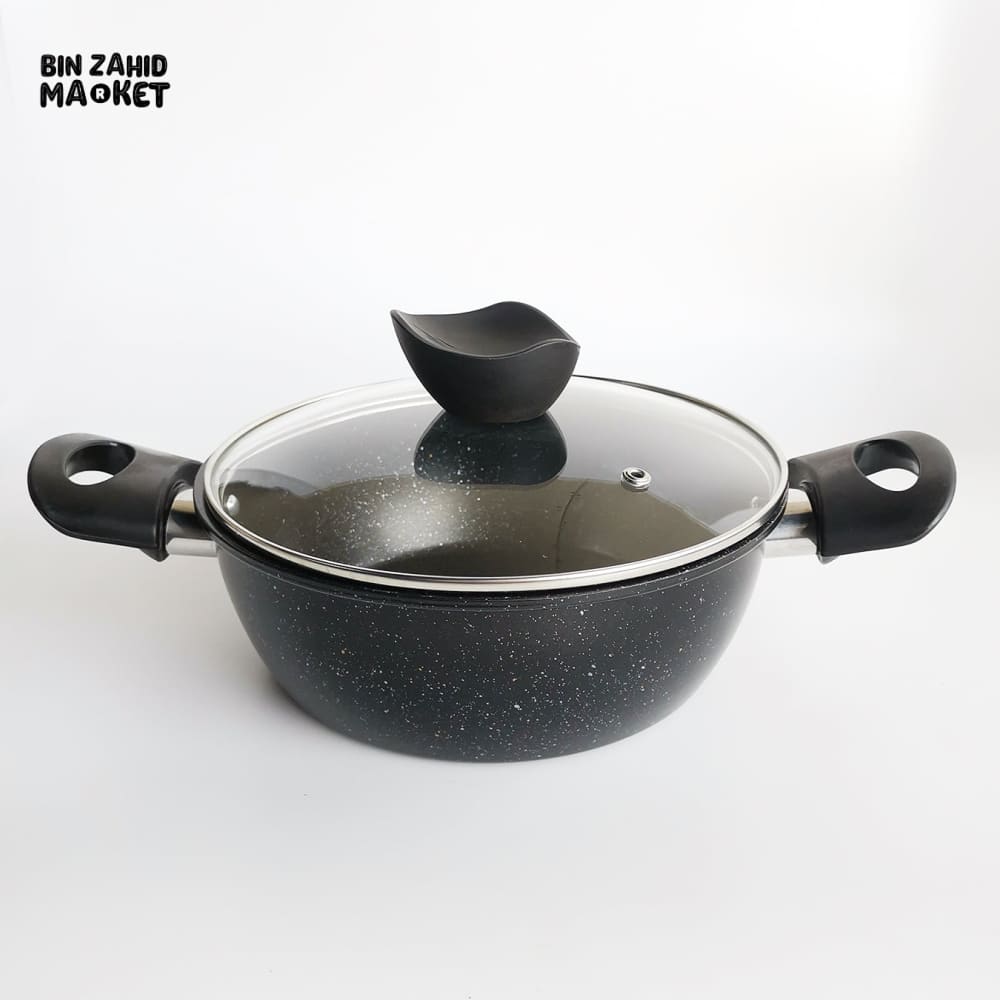 SYNMORE GRANITE COATING COOKING POT – NON-STICK DURABLE SCRATCH-RESISTANT EASY TO CLEAN KITCHEN COOKWARE