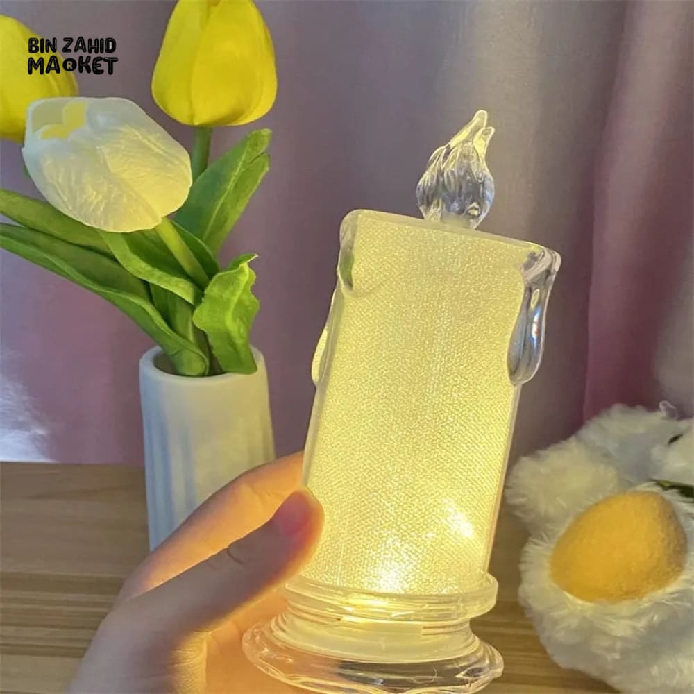 TABLE DECOR FLAMELESS CANDLES LIGHT