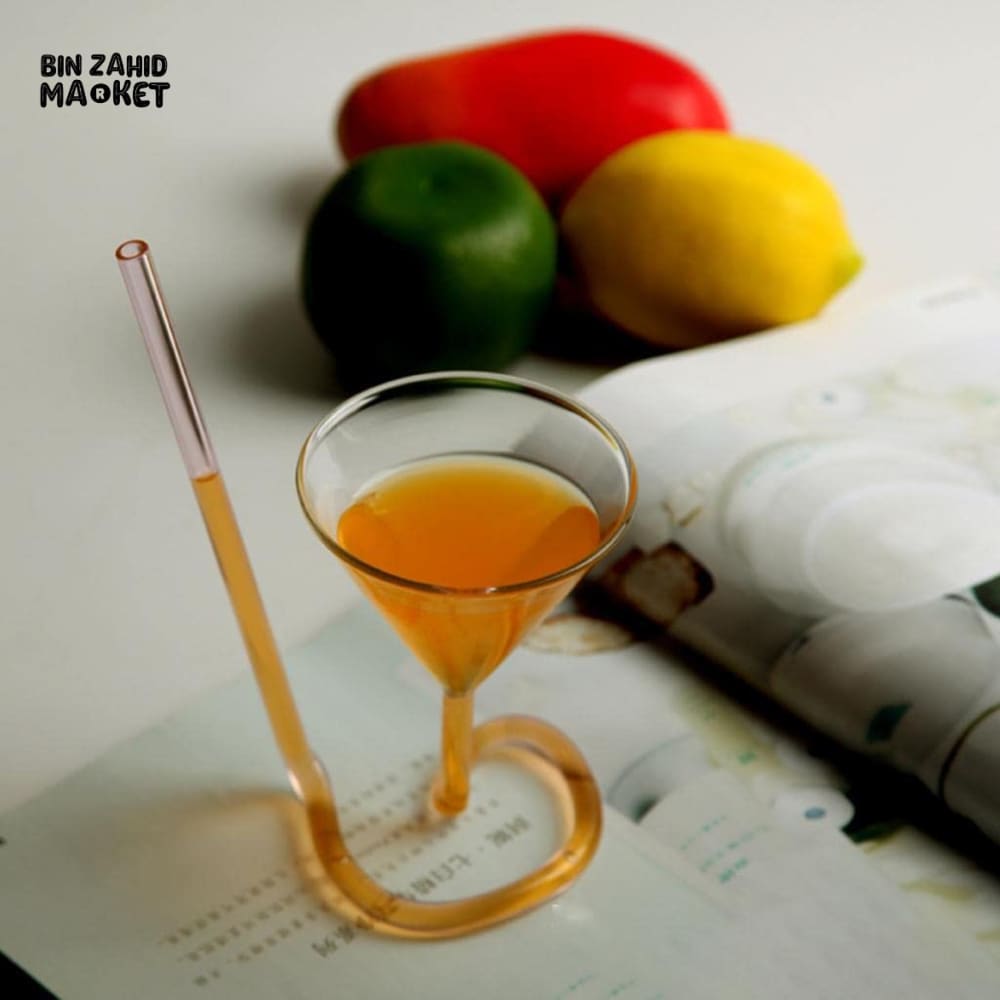 TAIL STRAW GLASS - COCKTAIL SHAPE