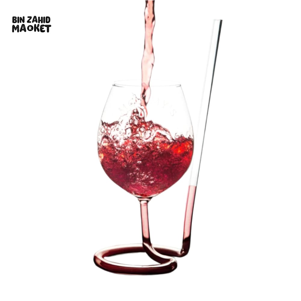 TAIL STRAW GLASS - WINE SHAPE