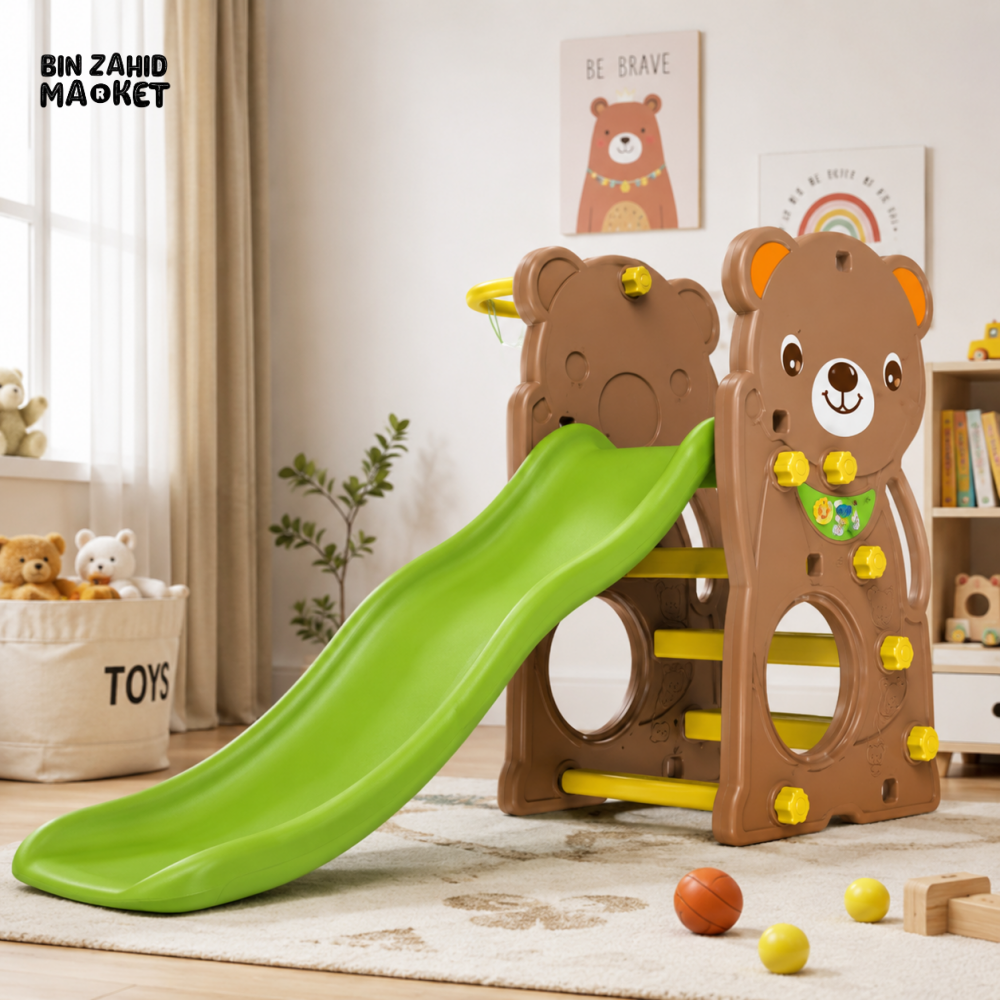 TEDDY BEAR KIDS SINGLE SLIDE PLAYSET