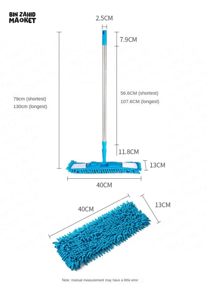 TELESCOPIC MICROFIBER CLEANING MOP