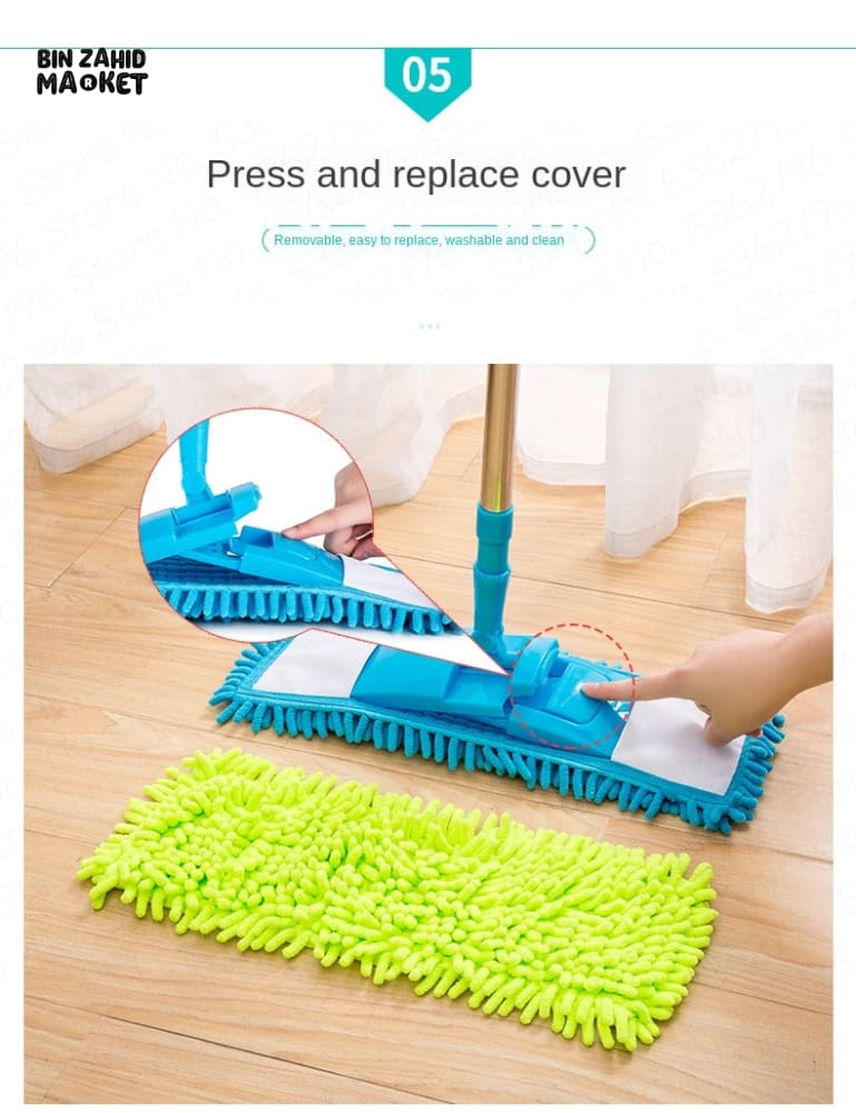 TELESCOPIC MICROFIBER CLEANING MOP
