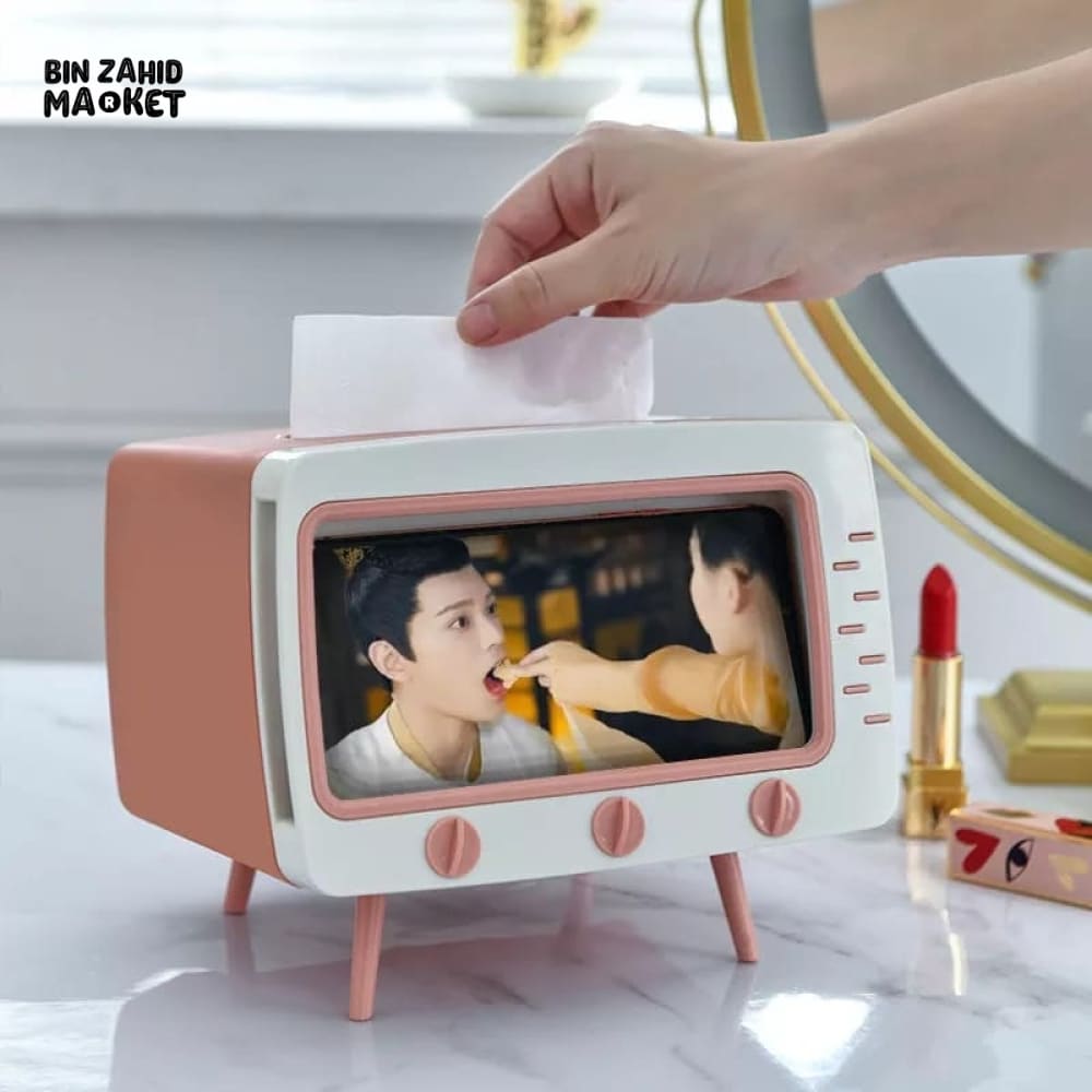 TELEVISION TISSUE BOX