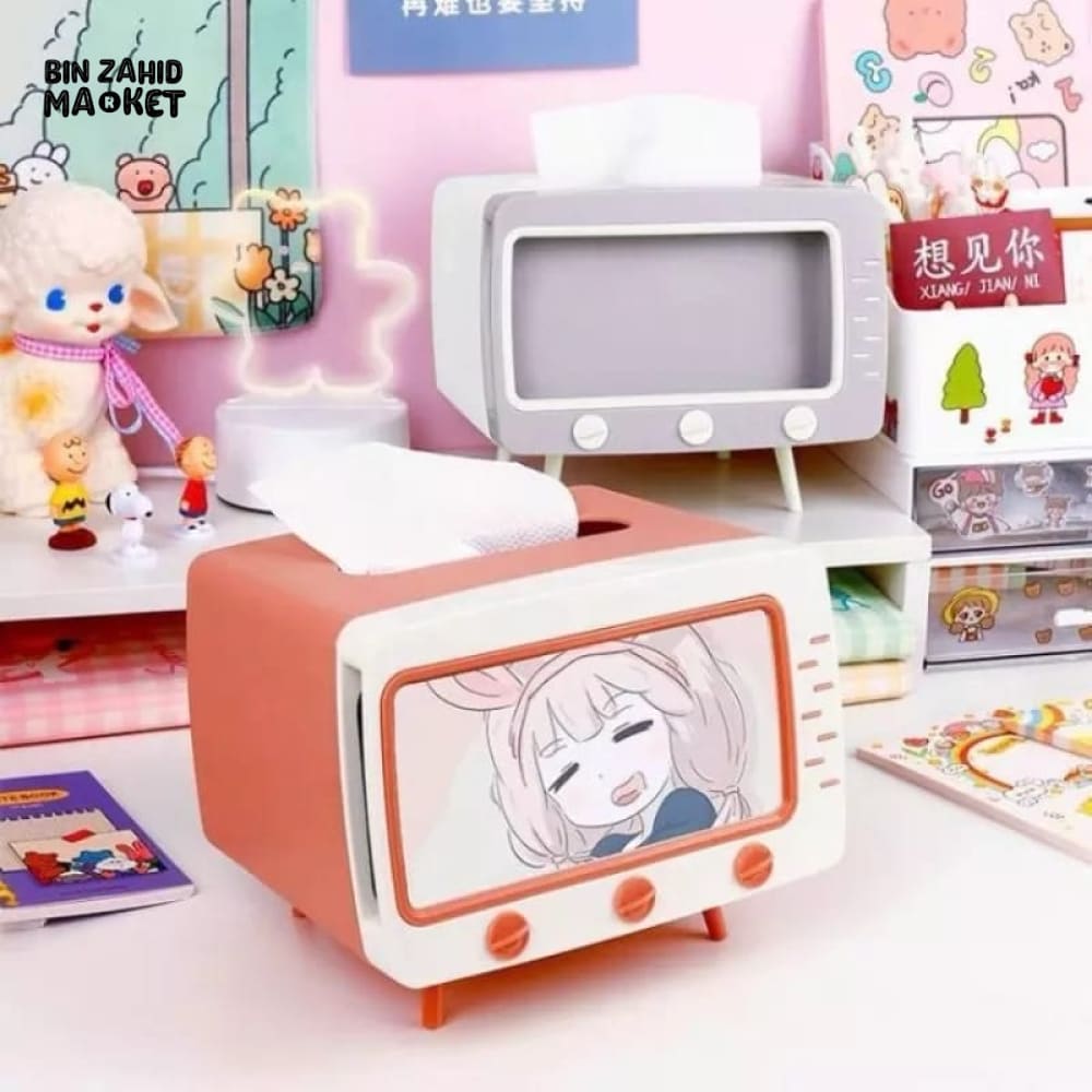 TELEVISION TISSUE BOX