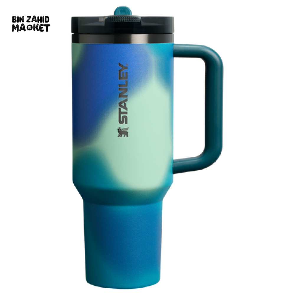 THE NEW FREQUENCY QUENCHER PROTOUR FLIP STRAW TUMBLER 40OZ - COASTAL TEAL MOTION