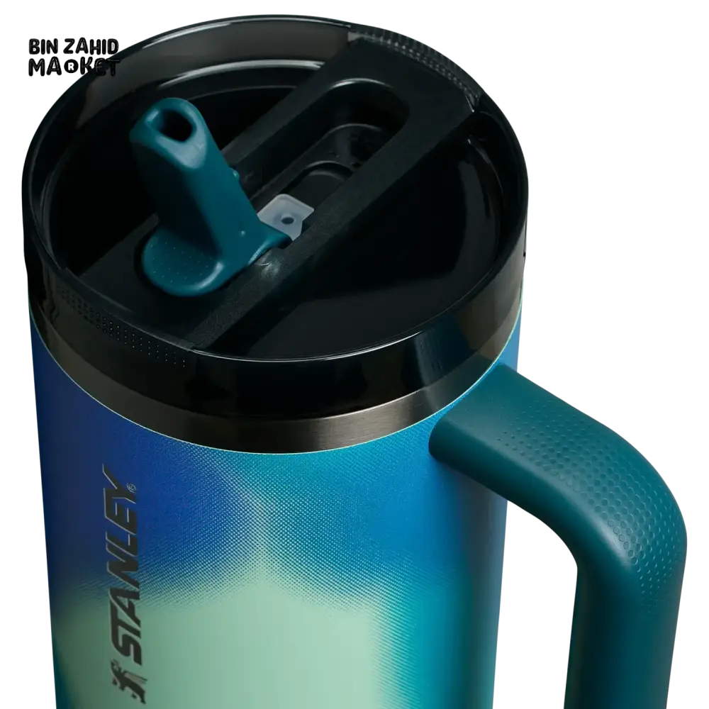 THE NEW FREQUENCY QUENCHER PROTOUR FLIP STRAW TUMBLER 40OZ - COASTAL TEAL MOTION