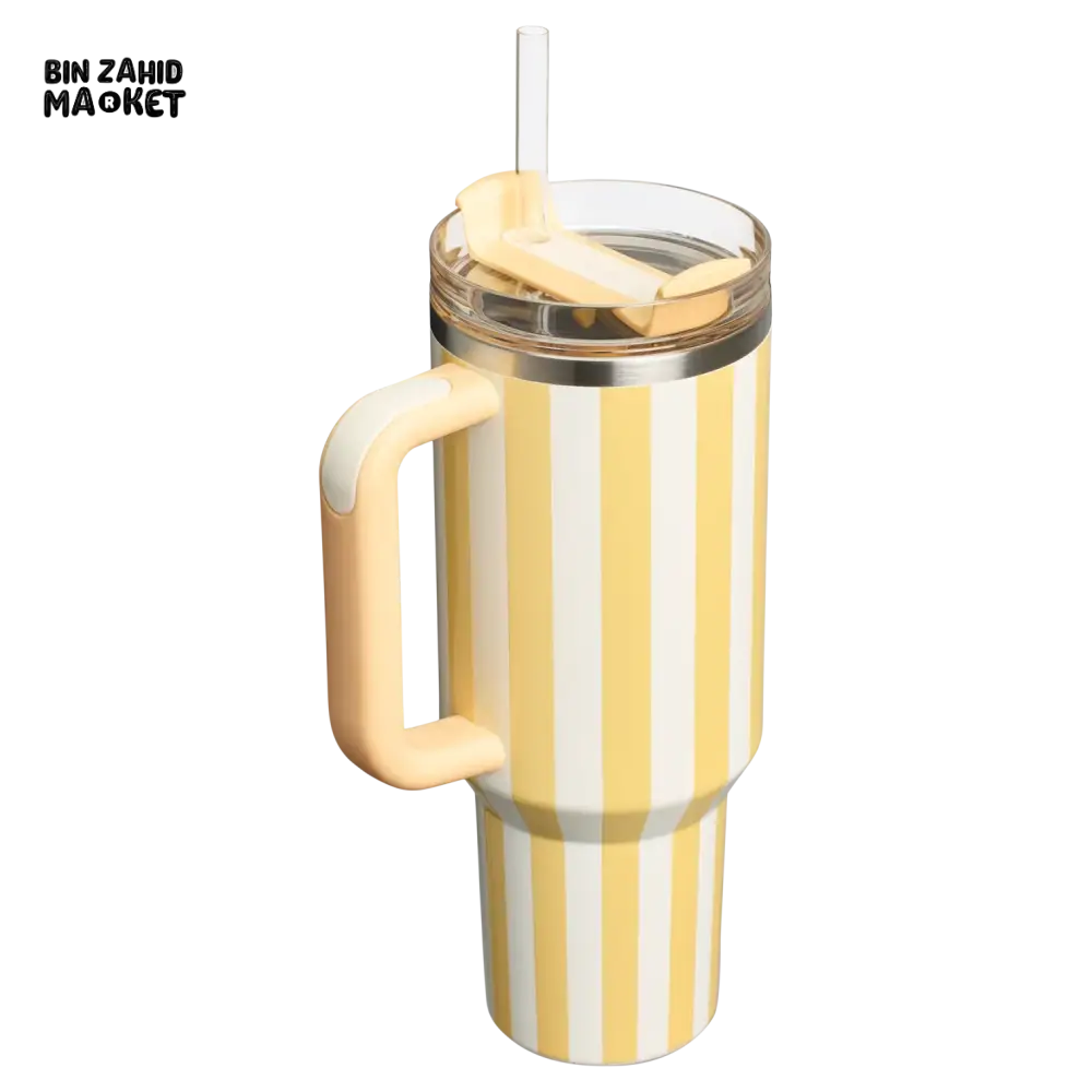 THE QUENCHER H2.0 FLOWSTATE™ TUMBLER 40OZ - BUTTER CABANA GLOSS