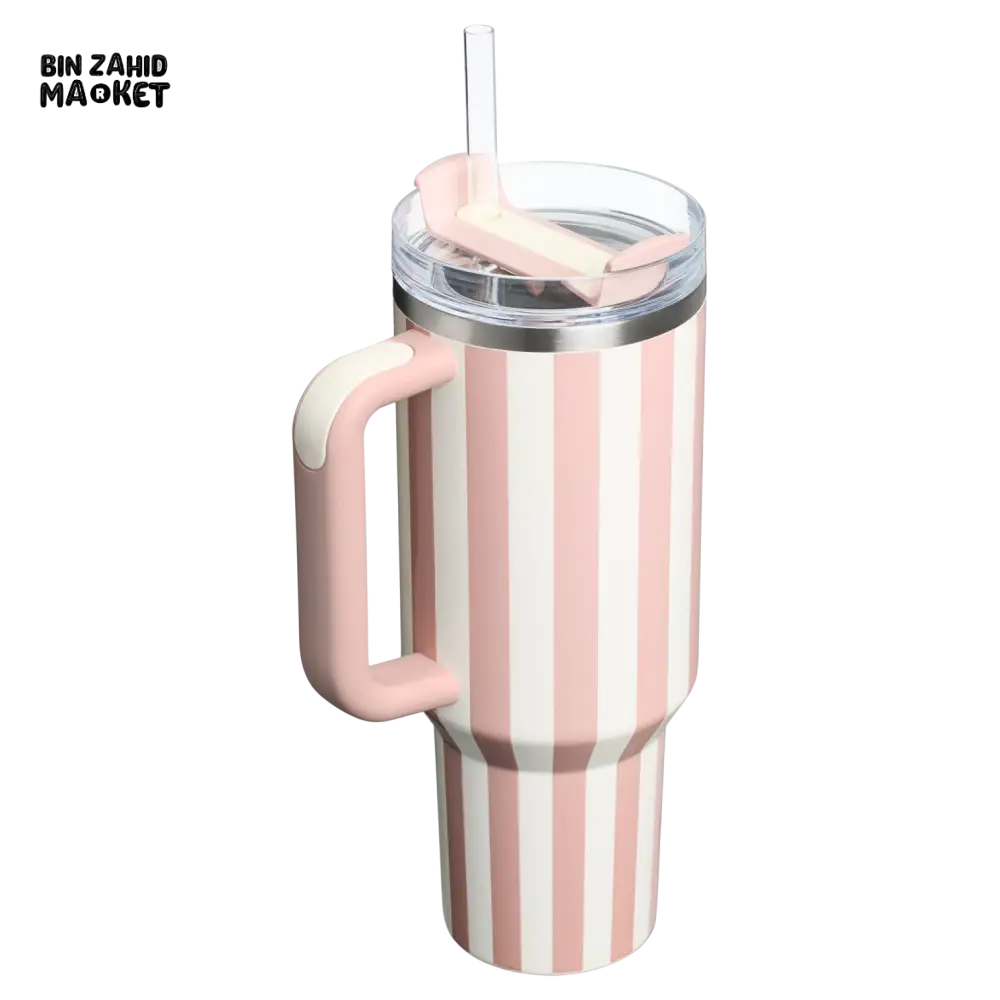 THE QUENCHER H2.0 FLOWSTATE™ TUMBLER 40OZ - PEACH WHIP CABANA FLOSS