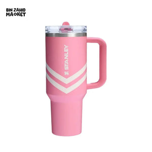 THE QUENCHER PROTOUR FLIP STRAW TUMBLER 40OZ PLUMERIA CHEVRON