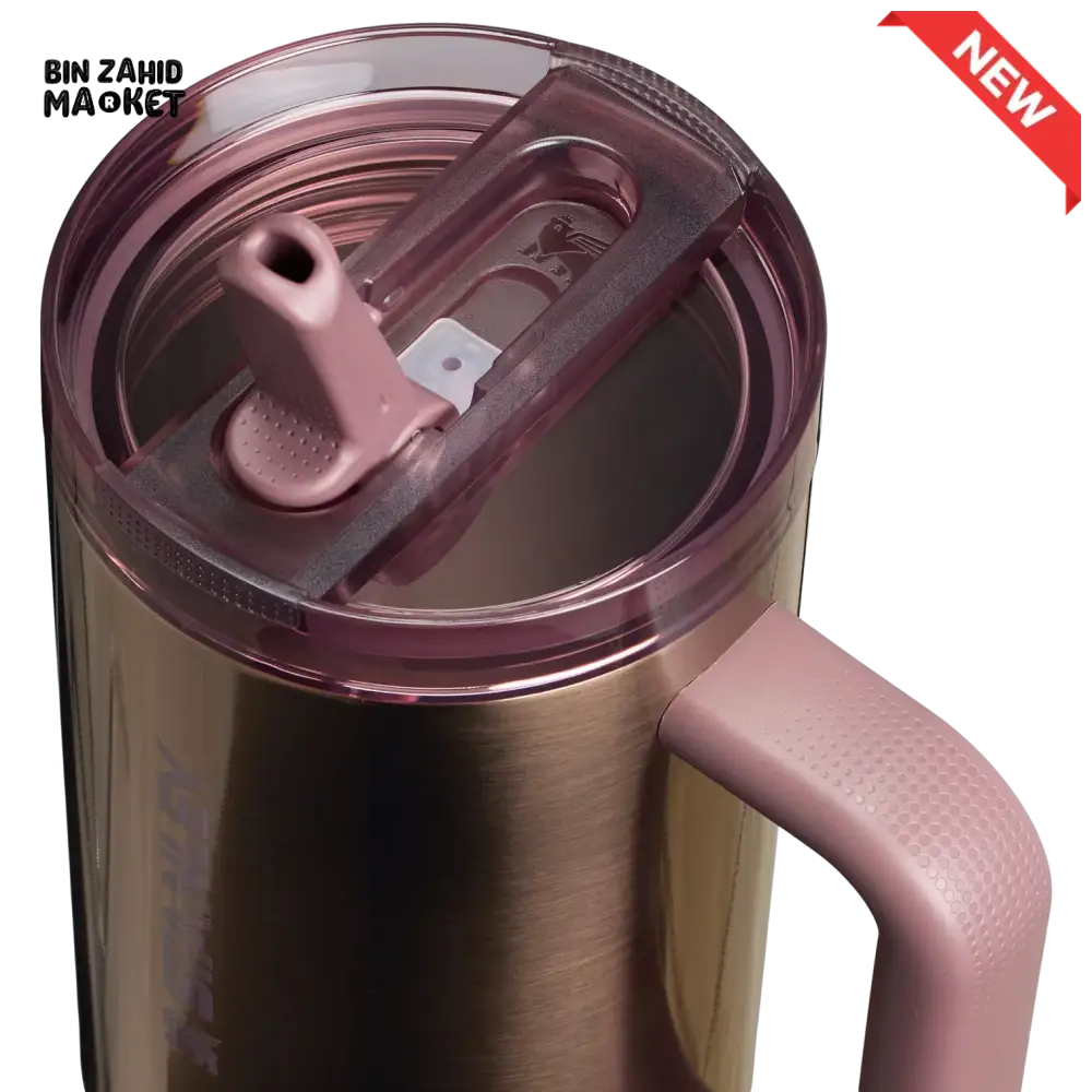 THE QUENCHER PROTOUR FLIP STRAW TUMBLER 40OZ - POLISHED ROSE GOLD