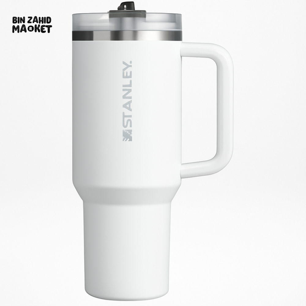 THE QUENCHER PROTOUR FLIP STRAW TUMBLER 40OZ - WHITE