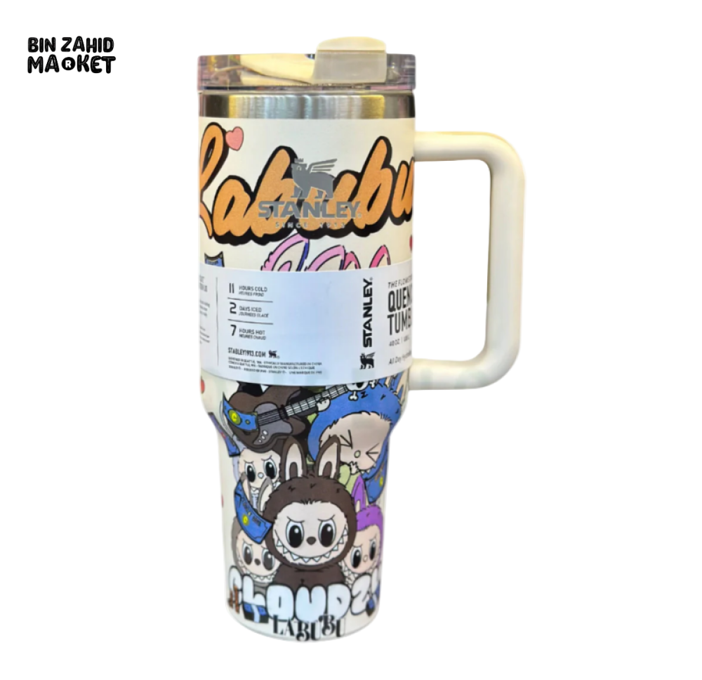 THE STANLEY X LABUBU LIMITED EDITION 40OZ QUENCHER H2.0 TUMBLER - CLOUDZ