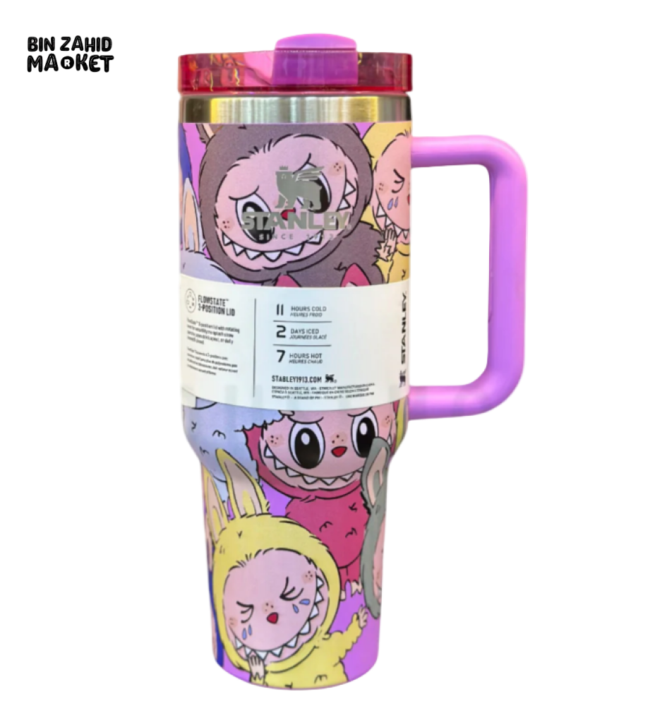 THE STANLEY X LABUBU LIMITED EDITION 40OZ QUENCHER H2.0 TUMBLER - VIBRANT
