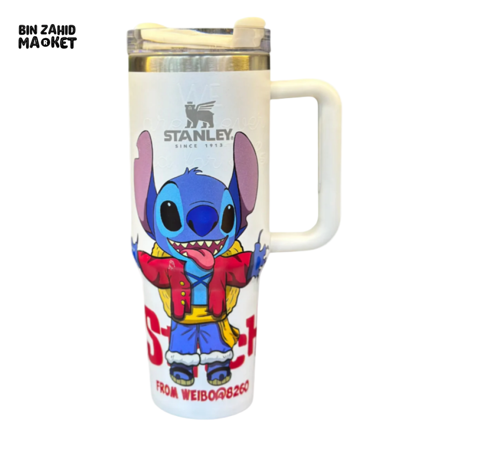 THE STANLEY X STITCH SPECIAL EDITION H2.0 FLOWSTATE QUENCHER TUMBLER 40OZ – WHITE