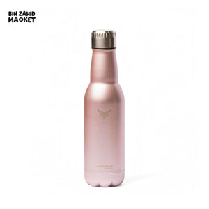 THERMOTREK STAINLESS STEEL INSULATED WATER BOTTLE WITH SCREW-ON CAP - 16-9 OZ 500ML ROSE GOLD