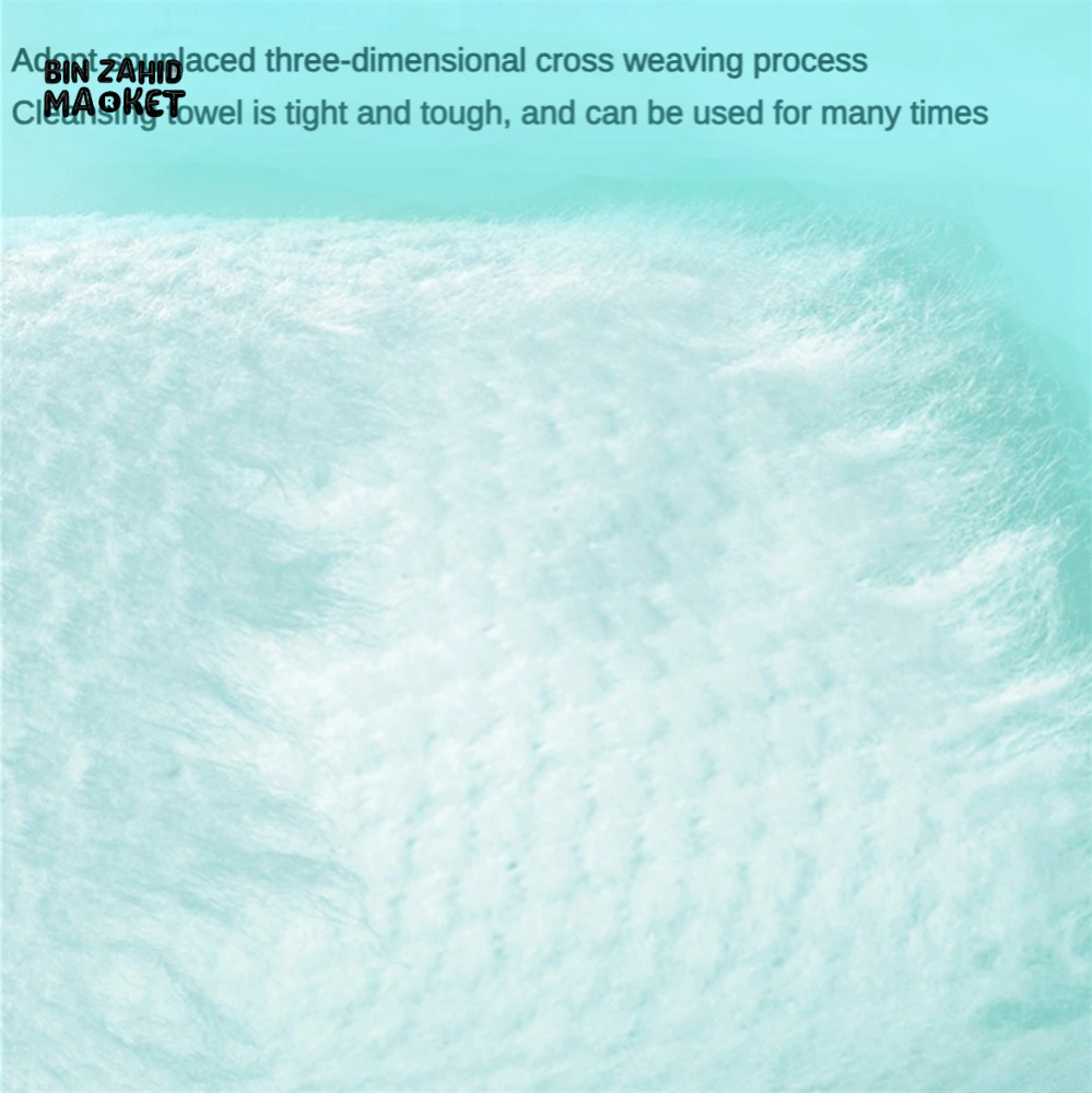 THICK MAKEUP REMOVAL & DRY WIPES - 70 PIECES DISPOSABLE 100% COTTON FACE TOWELS