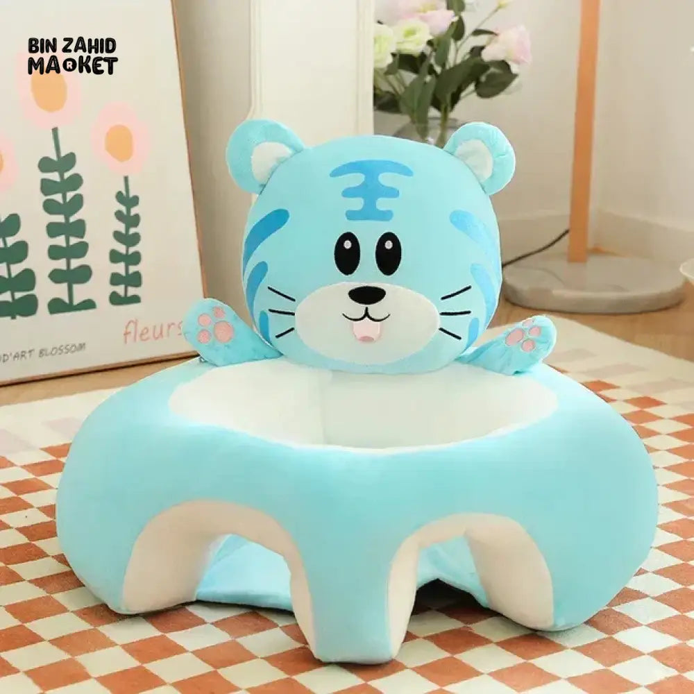 TIGER FACES FLOOR SEAT Blue Tiger