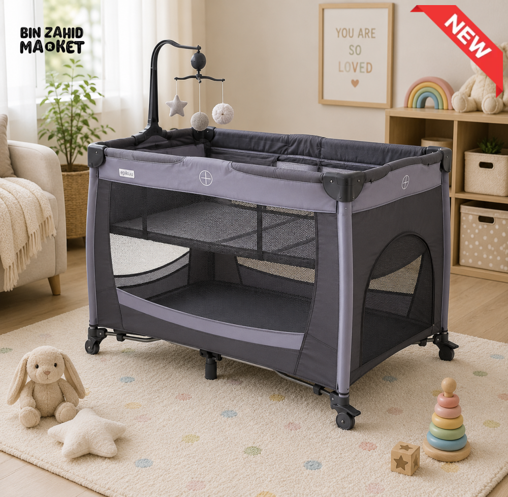 3-IN-1 BABY BASSINET & PLAYARD