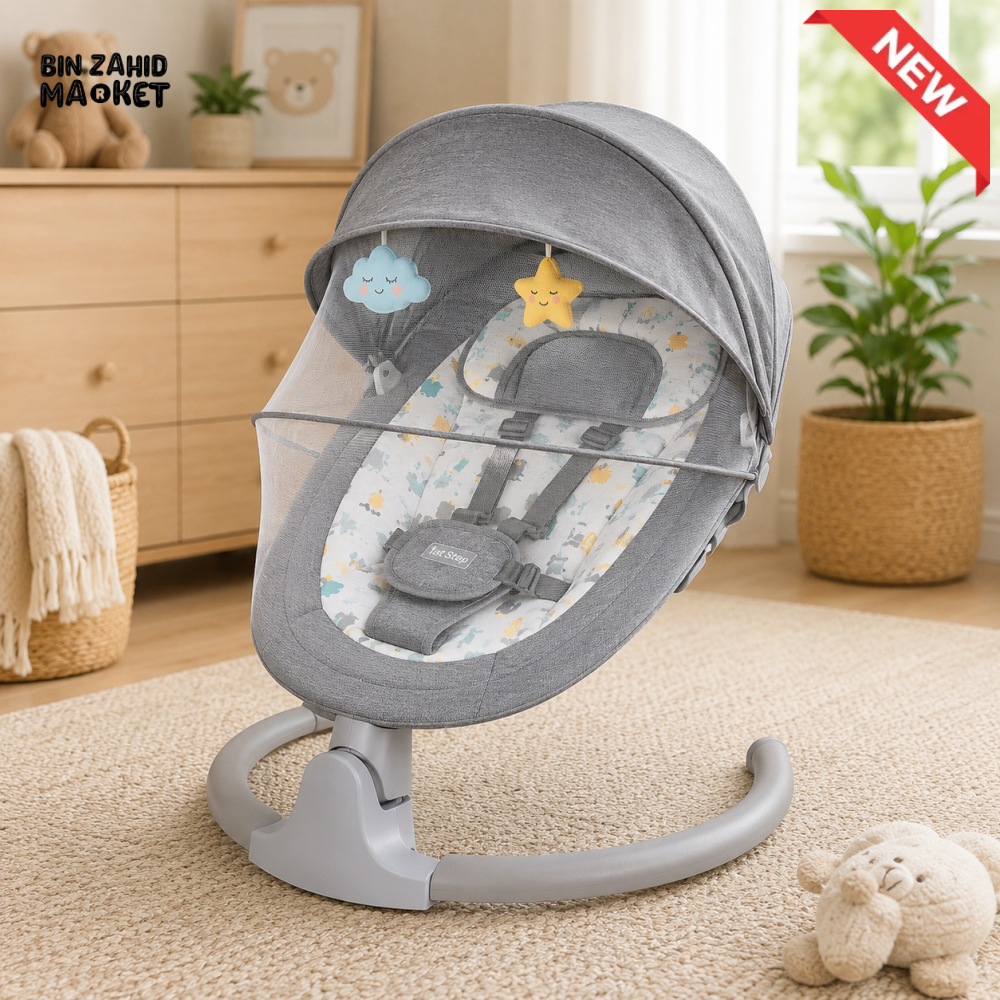 Baby Auto Swing - Grey