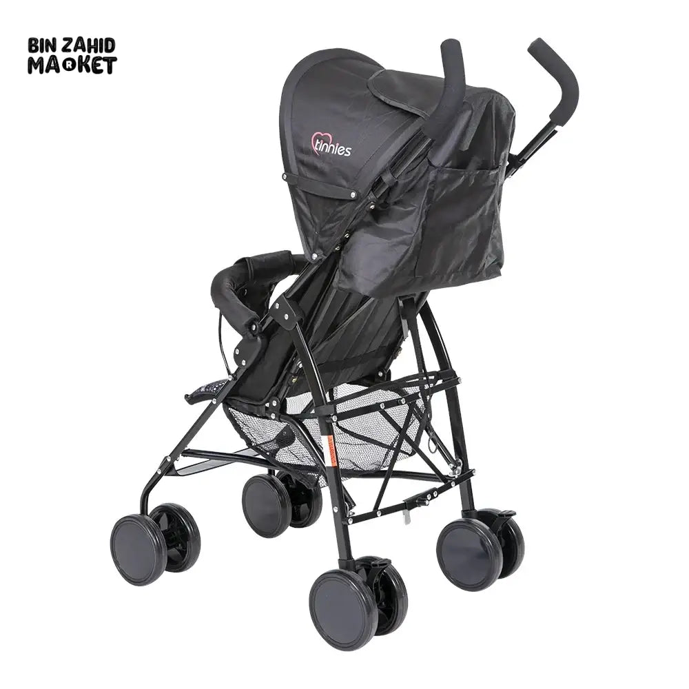 TINNIES BABY BUGGY FOR NEWBORNS & TODDLERS - BLACK