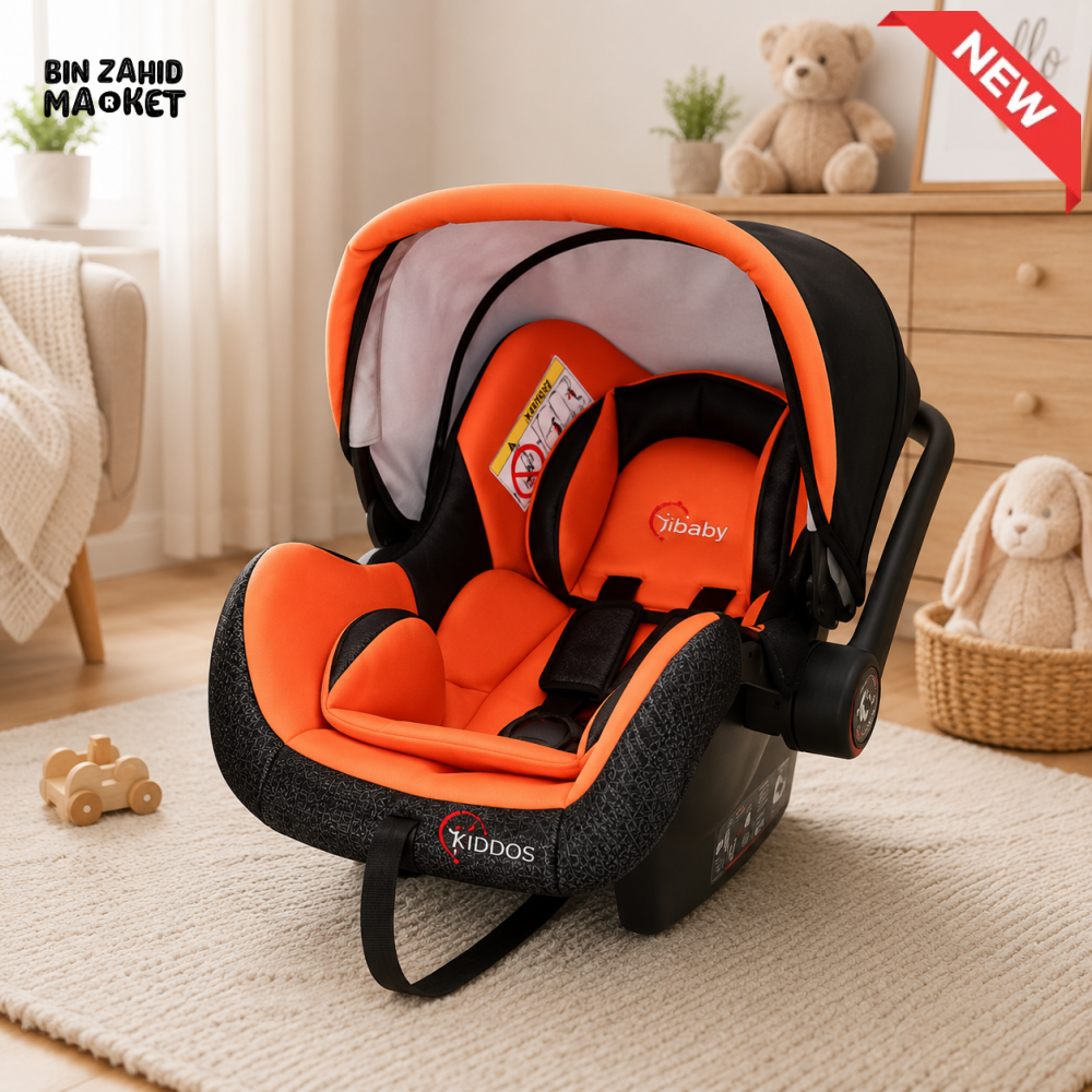 BABY CAR SEAT & CARRIER – ORANGE (0–18M UNISEX)