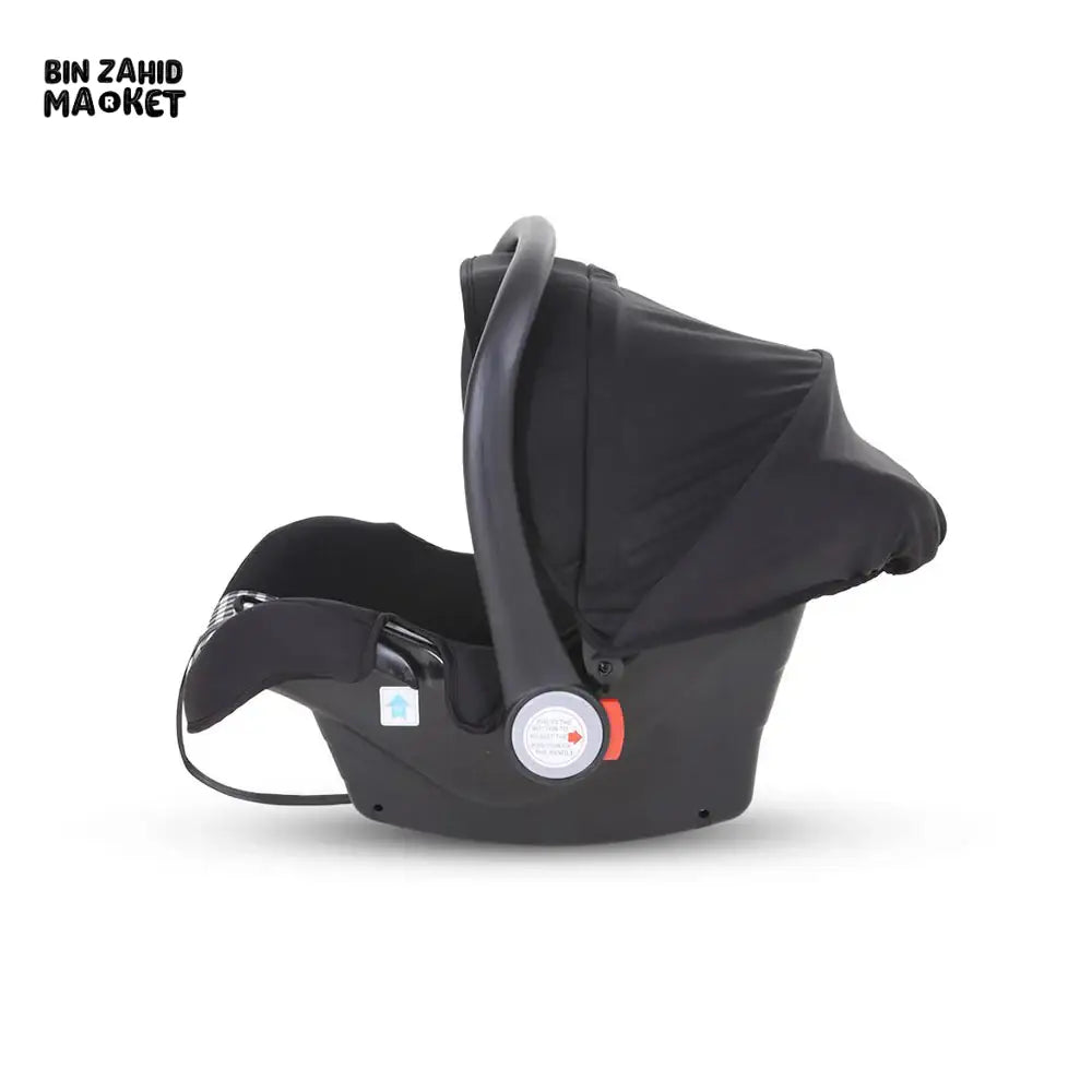 TINNIES BABY CARRY COT FOR NEWBORNS & INFANTS - BLACK CHECK