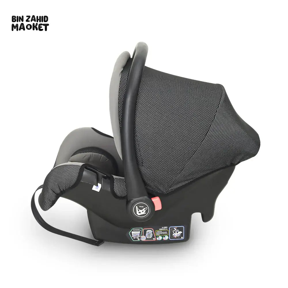 TINNIES BABY CARRY COT SAFE, COMFORTABLE & PORTABLE - GREY