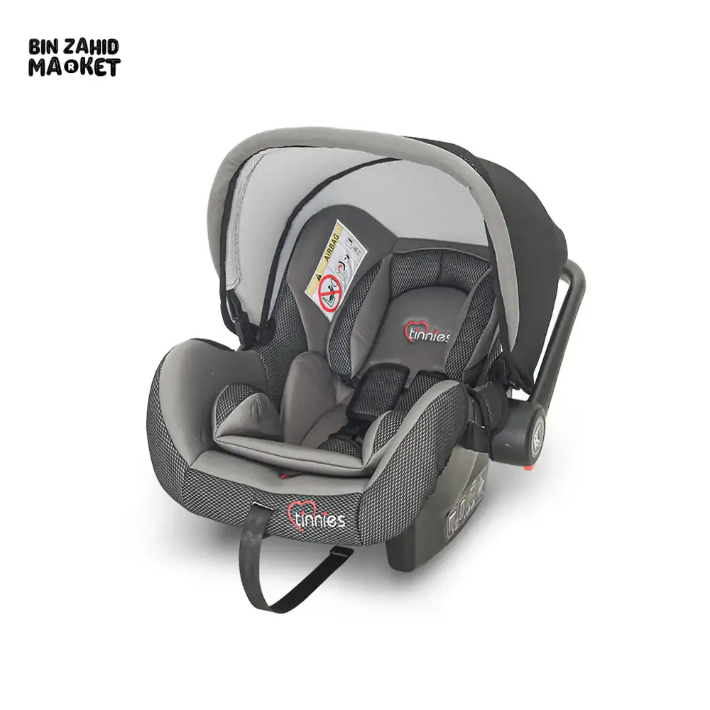 TINNIES BABY CARRY COT SAFE, COMFORTABLE & PORTABLE - GREY