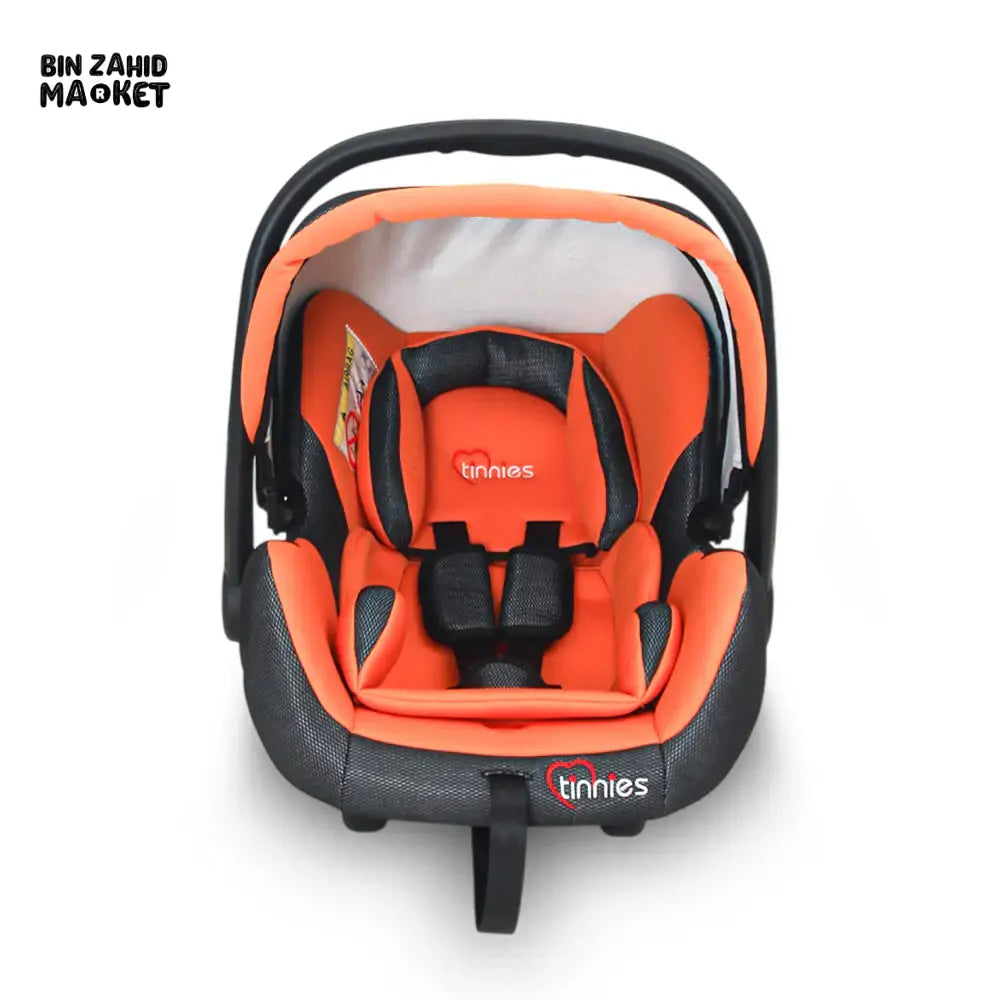 TINNIES BABY CARRY COT SAFE, COMFORTABLE & PORTABLE - ORANGE