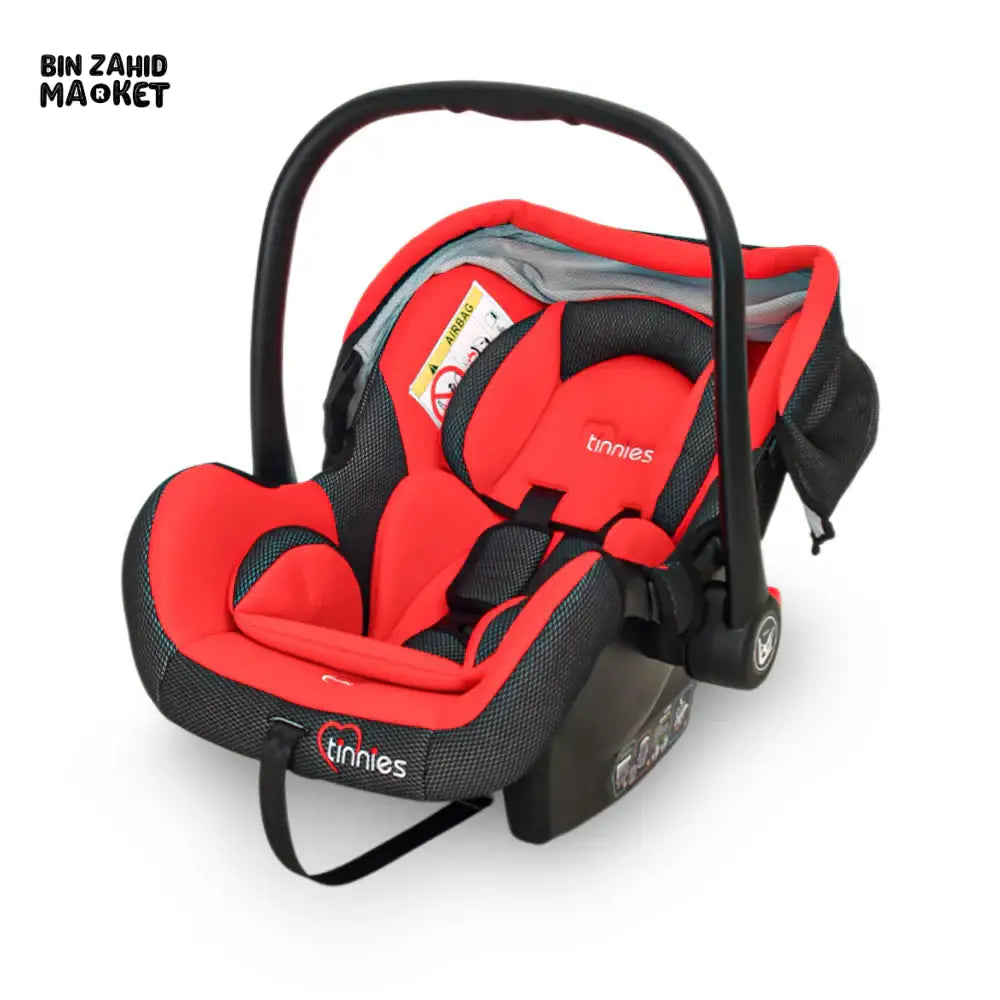 TINNIES BABY CARRY COT SAFE, COMFORTABLE & PORTABLE - RED