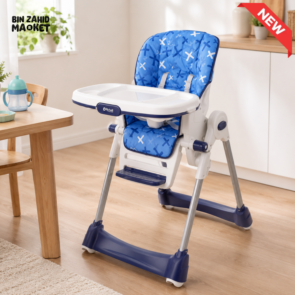 Baby High Chair Aeroplane - Blue
