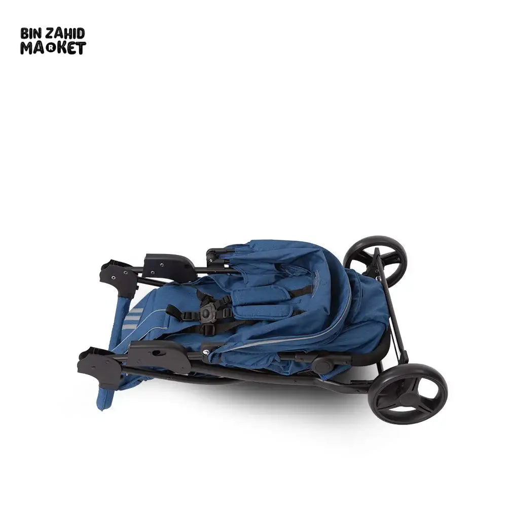 TINNIES BABY STROLLER 3 WHEELER – SAFE, DURABLE & COMFORTABLE - BLUE
