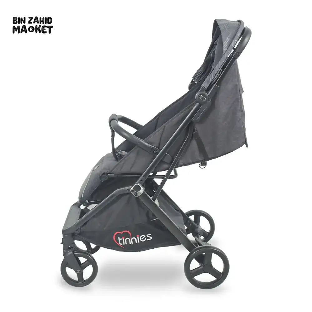 TINNIES BABY STROLLER – DURABLE, EASY TO FOLD & TRAVEL FRIENDLY - GREY