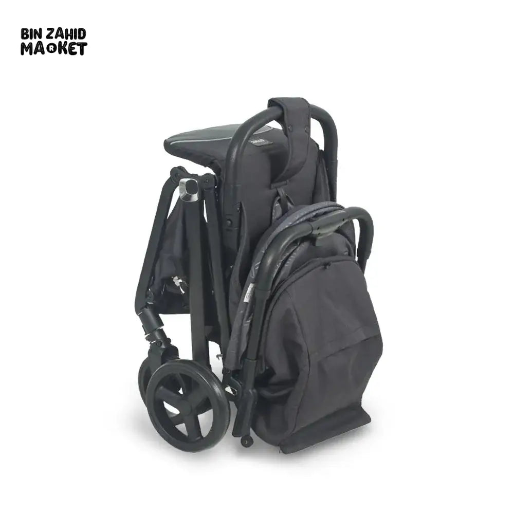 TINNIES BABY STROLLER – DURABLE, EASY TO FOLD & TRAVEL FRIENDLY - GREY
