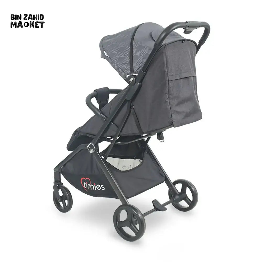 TINNIES BABY STROLLER – DURABLE, EASY TO FOLD & TRAVEL FRIENDLY - GREY