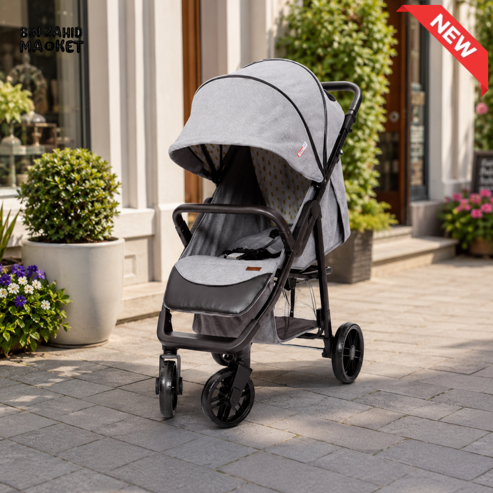 TINNIES BABY STROLLER - GREY