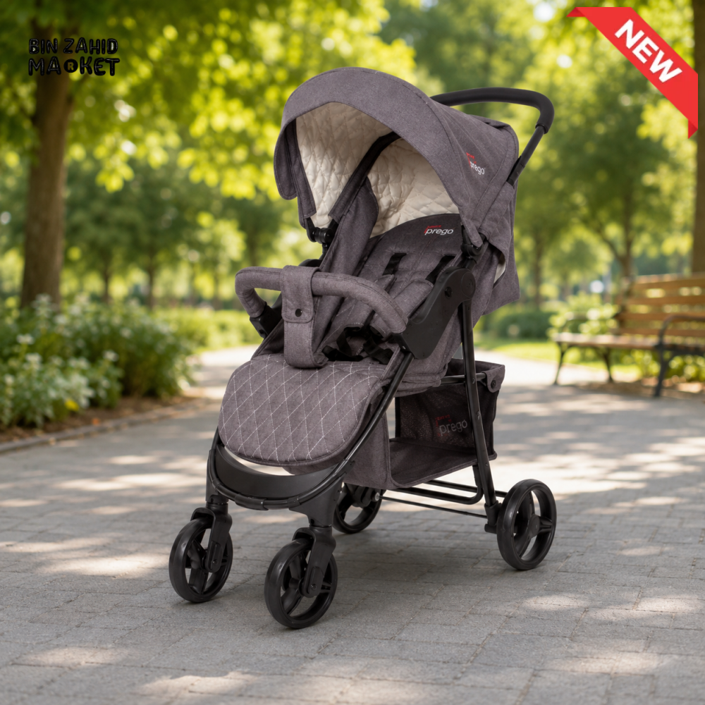 TINNIES BABY STROLLER - GREY
