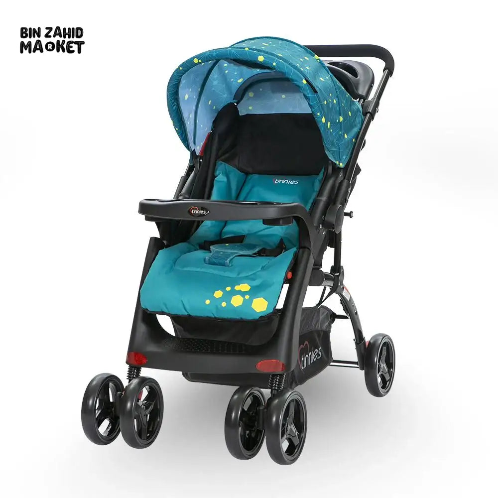 TINNIES BABY STROLLER – LIGHTWEIGHT, STRONG & TRAVEL FRIENDLY - ACID BLUE