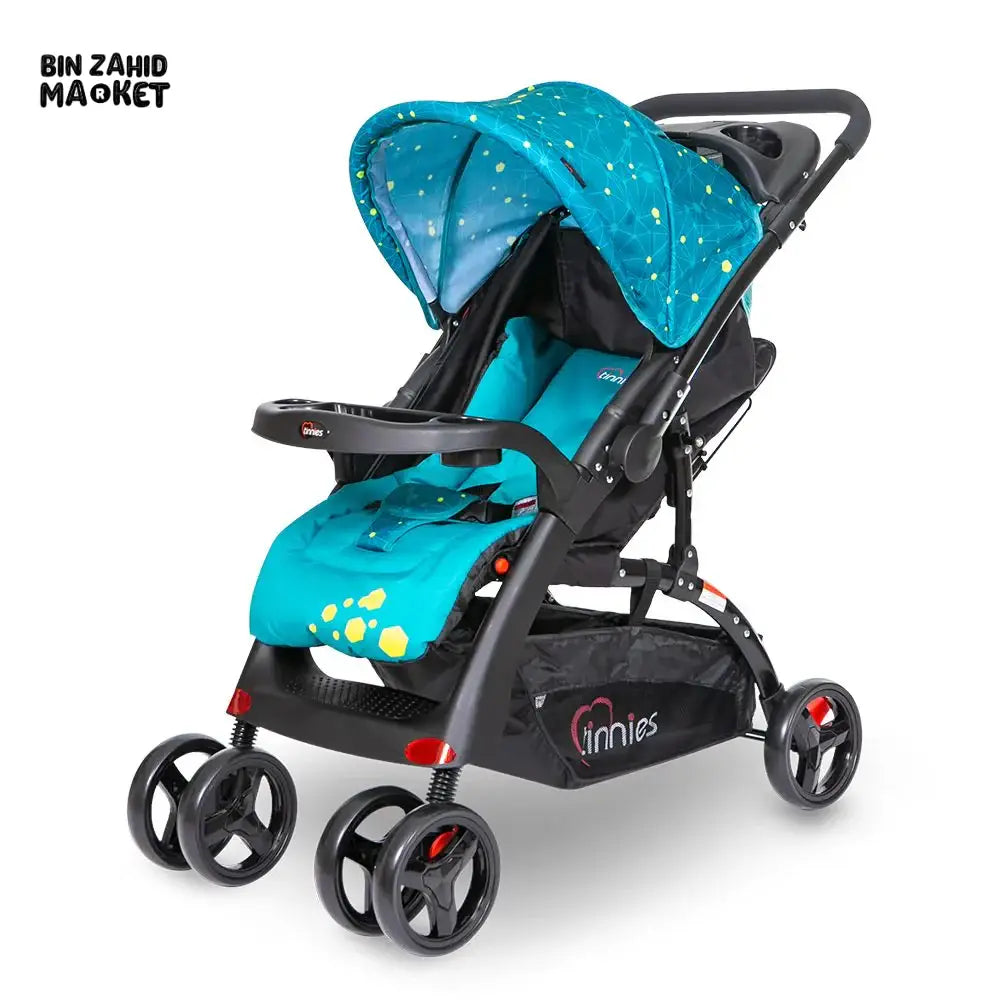 TINNIES BABY STROLLER – LIGHTWEIGHT, STRONG & TRAVEL FRIENDLY - ACID BLUE