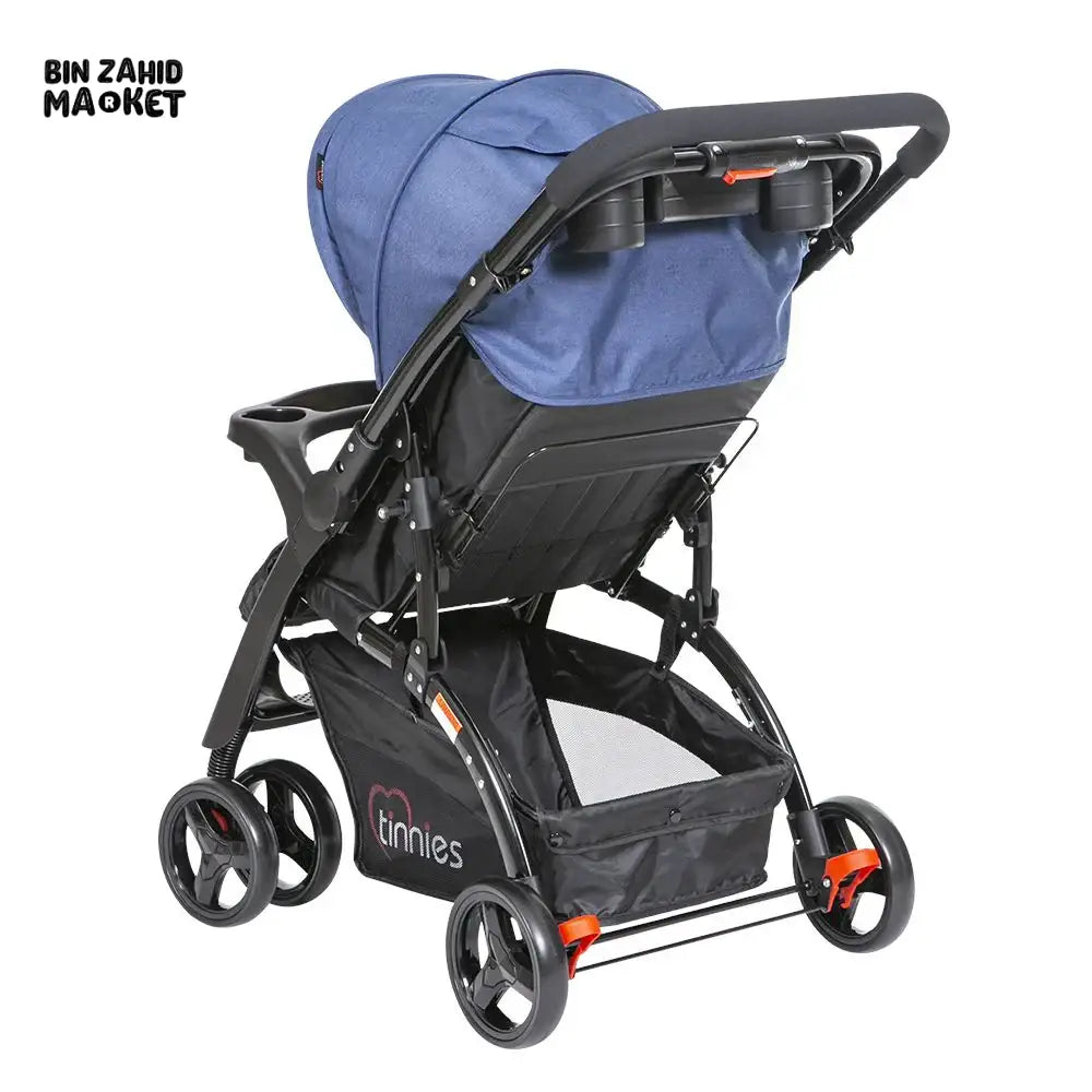 TINNIES BABY STROLLER – LIGHTWEIGHT, STRONG & TRAVEL FRIENDLY - BLACK