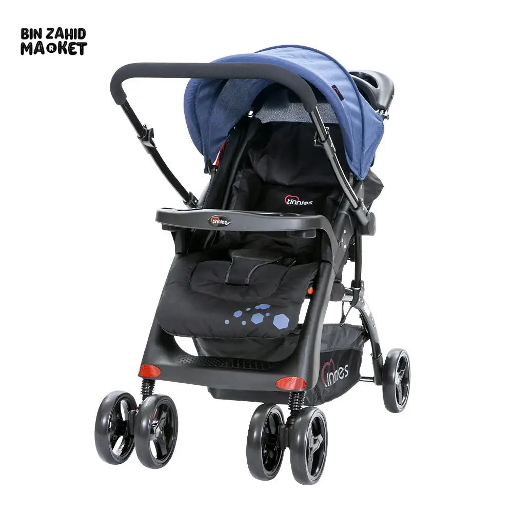 TINNIES BABY STROLLER – LIGHTWEIGHT, STRONG & TRAVEL FRIENDLY - BLACK