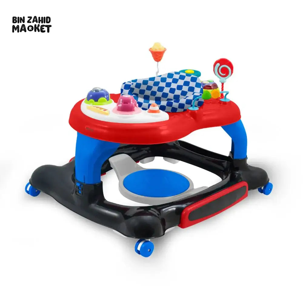 TINNIES BABY WALKER – CANDY THEME ADJUSTABLE ACTIVITY WALKER WITH TOYS & MUSIC