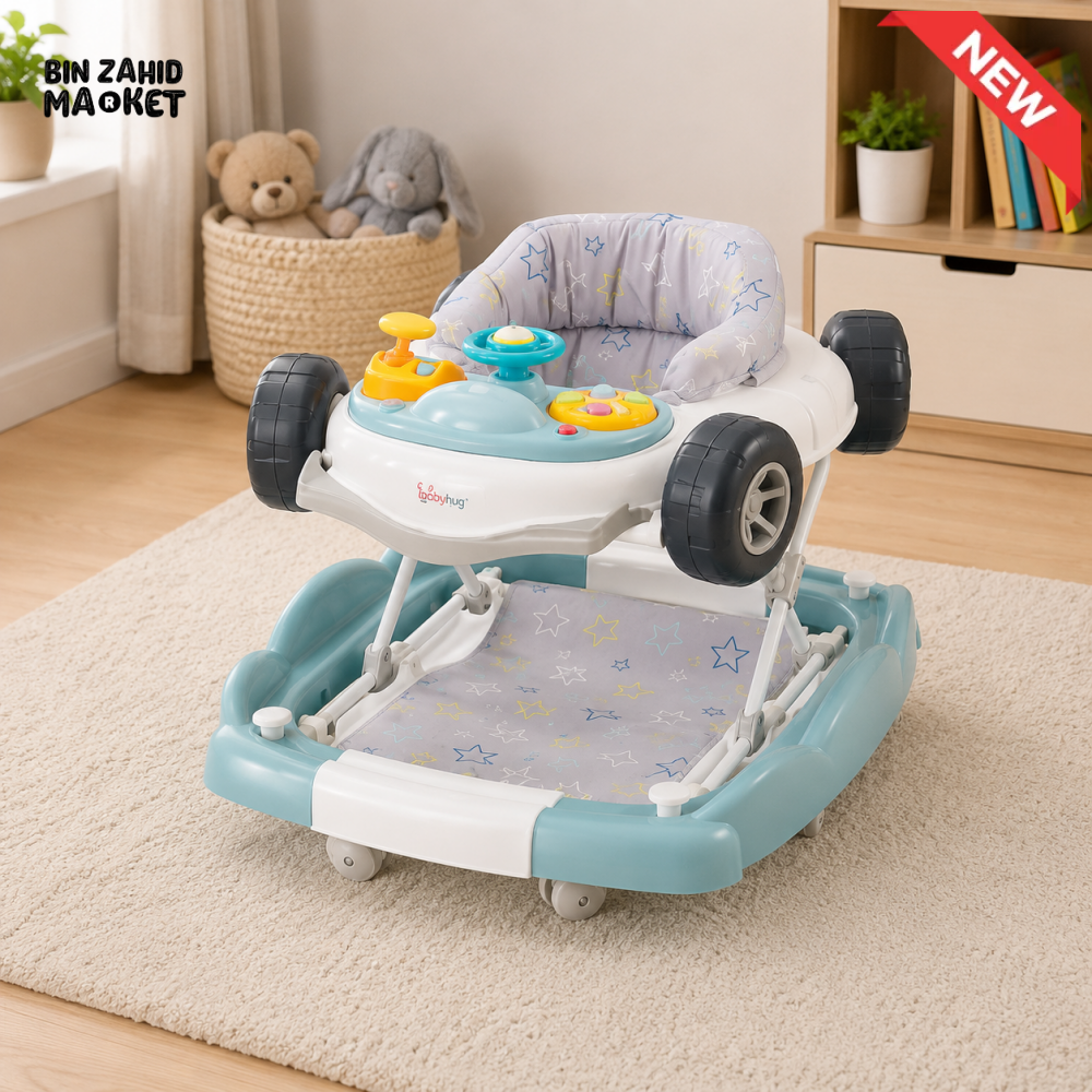 TINNIES BABY WALKER CAR - BLUE