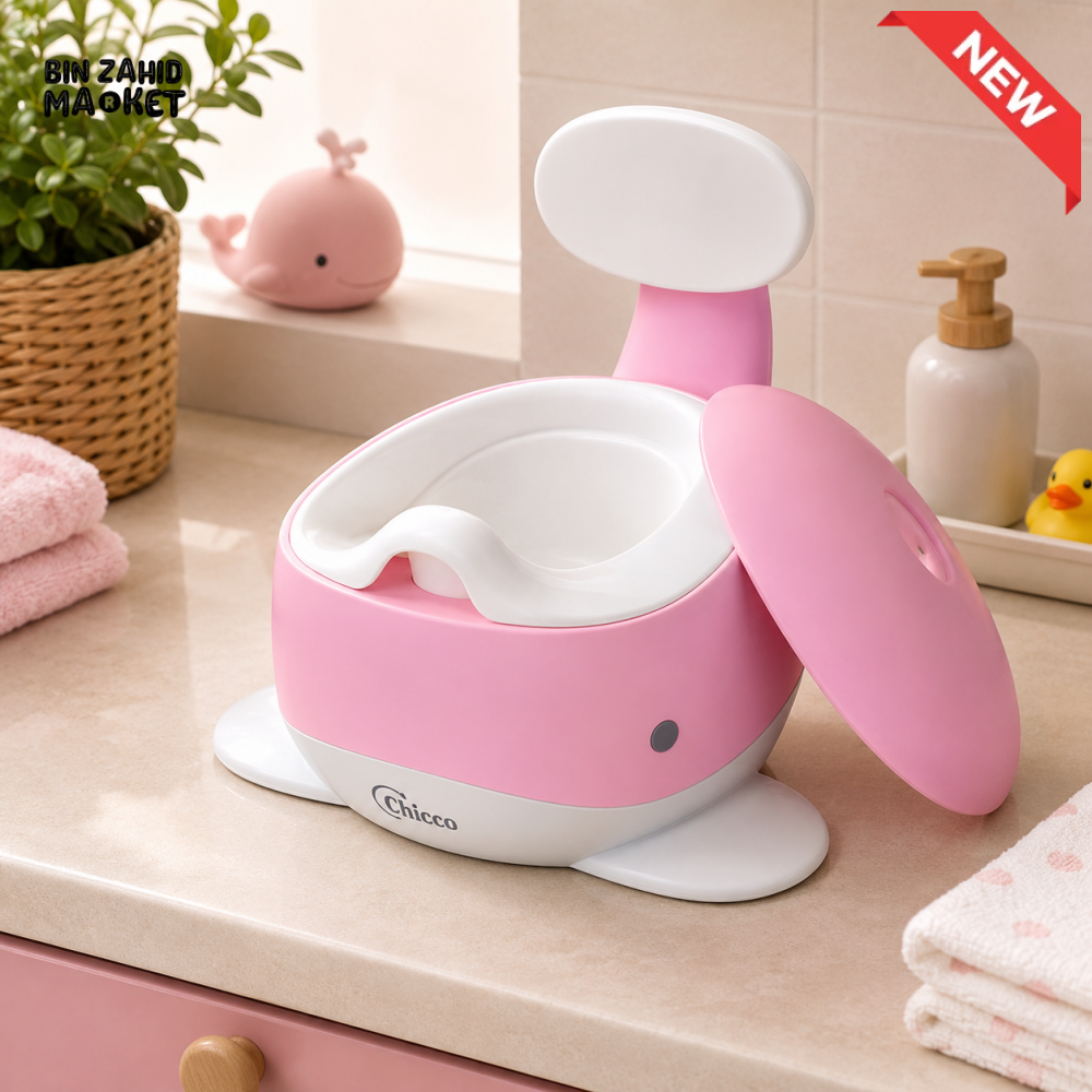 TINNIES BABY WHALE POTTY CHAIR - PINK