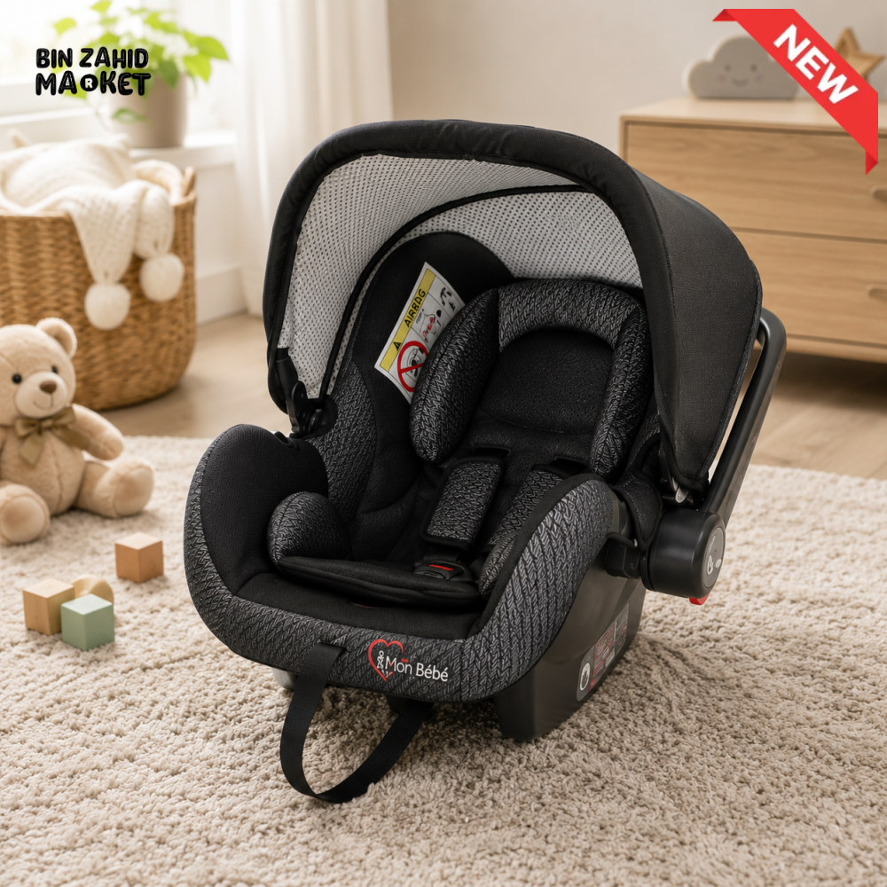 TINNIES BEIGE BABY CARRIER & CAR SEAT – 0–18 MONTHS