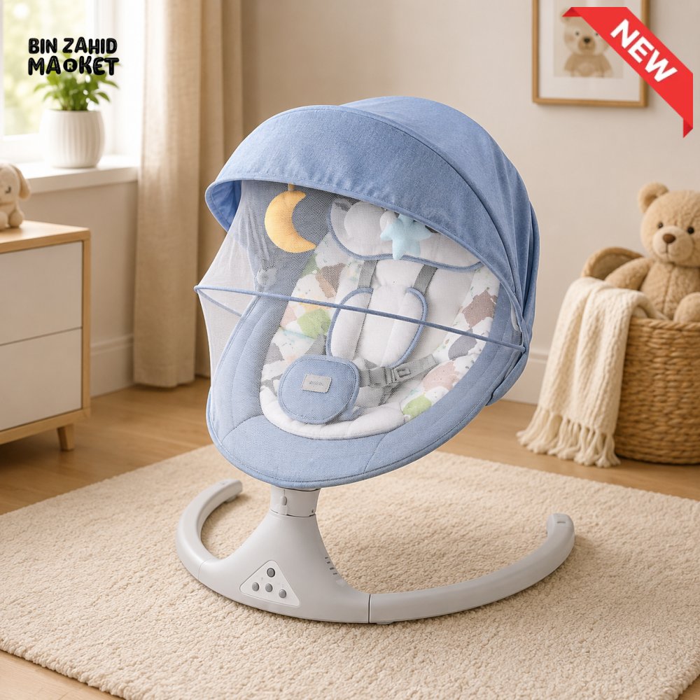 TINNIES BLUE BABY SWING – NEWBORN TO 9 KG
