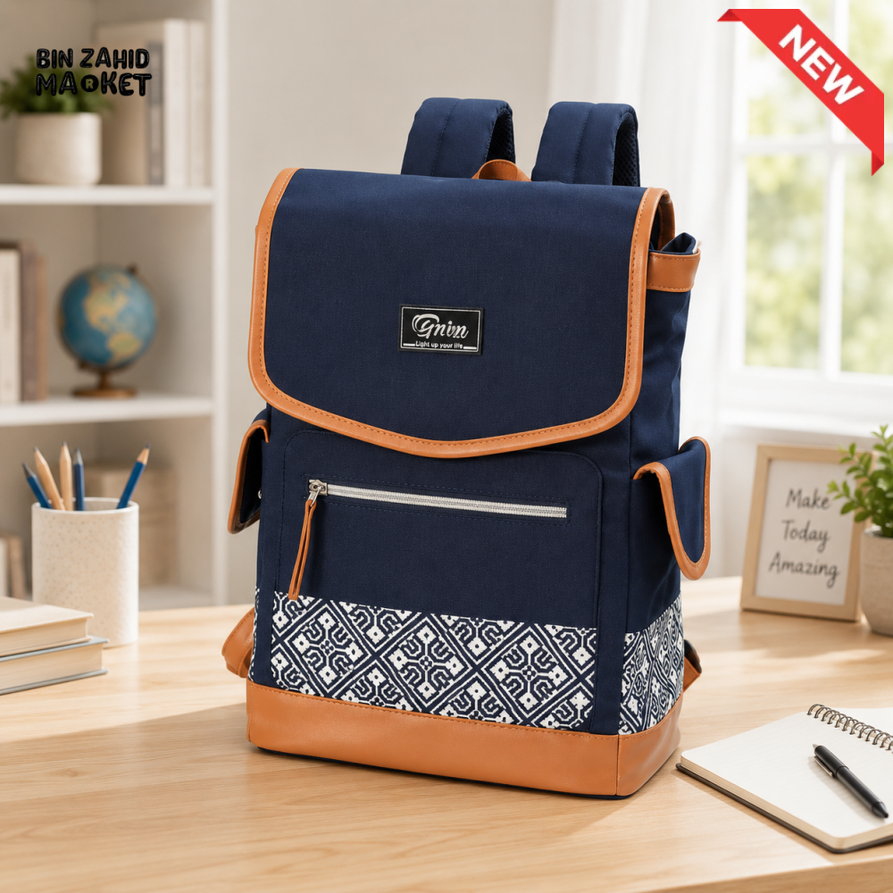 TINNIES DIAPER BACKPACK – NAVY BLUE HANDS-FREE COMFORT FOR MODERN MOMS
